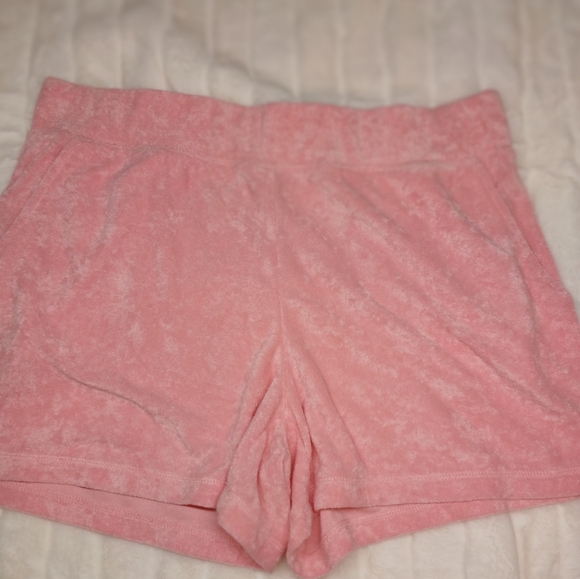 Juicy Couture Pink Velour Hoodie & Shorts Set – Size L (NWOT) - Picture 10 of 16